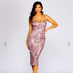 Sequin midi dress